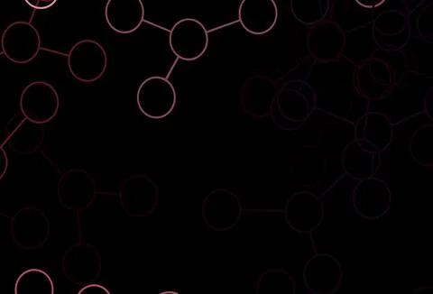 Dark Pink, Red vector texture with artificial intelligence concept. 스톡 일러스트