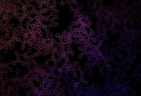 Dark Pink, Red vector texture with artificial intelligence concept. Stockillustratie