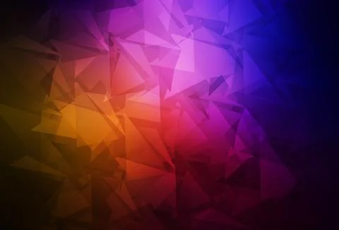Dark Pink, Red vector triangle mosaic background. 스톡 일러스트