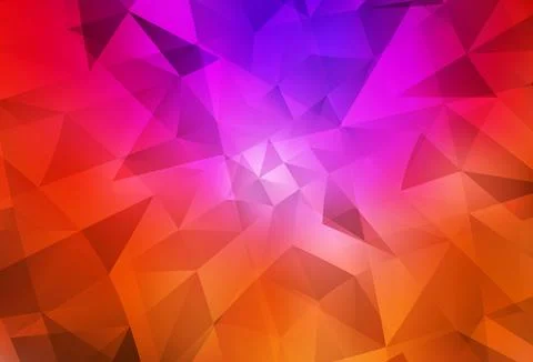 Dark Pink, Red vector triangle mosaic template. 스톡 일러스트