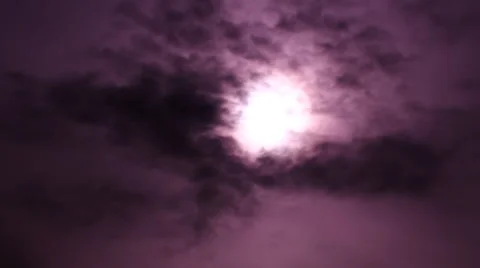 Dark Pink Smoke And Clouds On The Sun Stock Footage 65264667