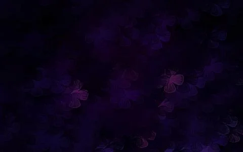 Dark Pink vector abstract backdrop with trees, branches. Stock Illustration