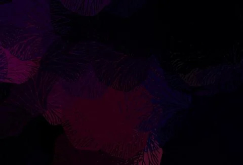 Dark Pink vector abstract pattern with leaves. Illustrazione stock