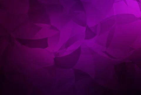 Dark Pink vector abstract polygonal pattern. Illustrazione stock