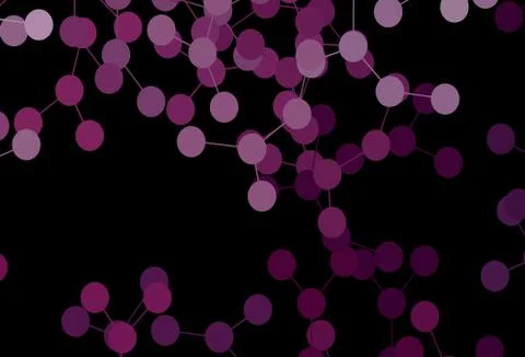 Dark Pink vector backdrop with artificial intelligence data. 스톡 일러스트