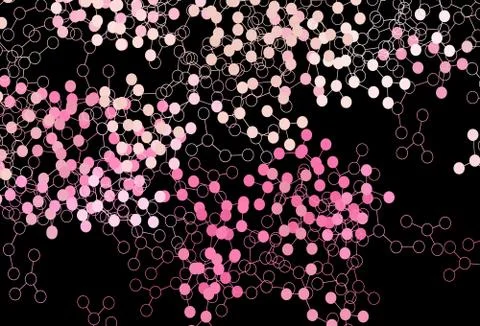 Dark Pink vector backdrop with artificial intelligence data. イラスト素材