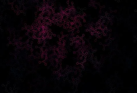 Dark Pink vector backdrop with artificial intelligence data. Stock Illustration
