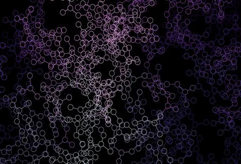 Dark Pink vector backdrop with artificial intelligence data. Stock Illustration