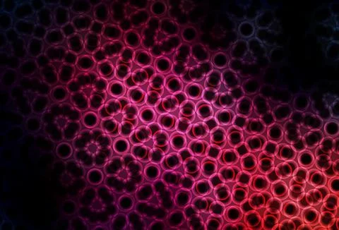 Dark Pink vector backdrop with dots. Illustrazione stock