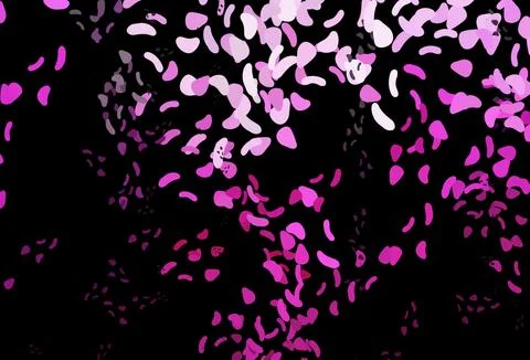 Dark Pink vector background with abstract forms. Stock Illustration