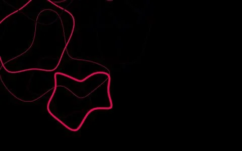 Dark Pink vector background with abstract shapes. Stock Illustration