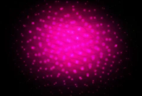 Dark Pink vector background with bubbles. Stock Illustration