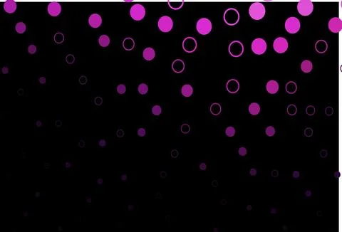 Dark Pink vector background with bubbles. Stock Illustration