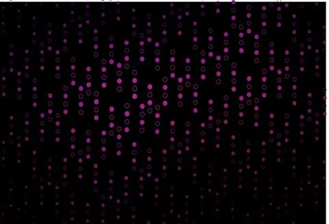 Dark Pink vector background with bubbles. Stock Illustration