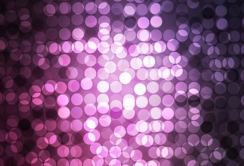 Dark Pink vector background with bubbles. Stock Illustration
