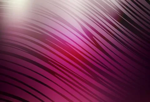 Dark Pink vector background with curved lines. Stock Illustration