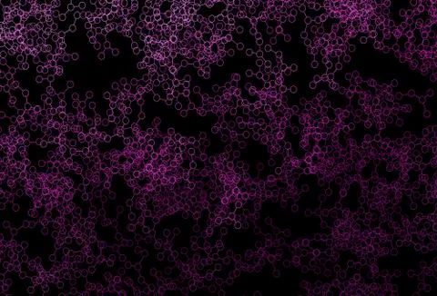 Dark Pink vector background with forms of artificial intelligence. Illustrazione stock