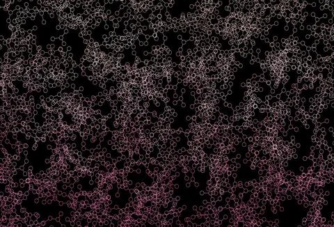 Dark Pink vector background with forms of artificial intelligence. Stock Illustration