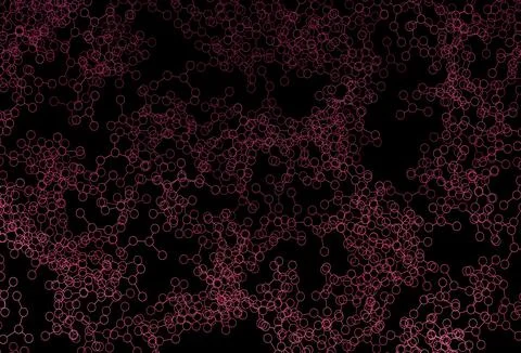 Dark Pink vector background with forms of artificial intelligence. Stock Illustration