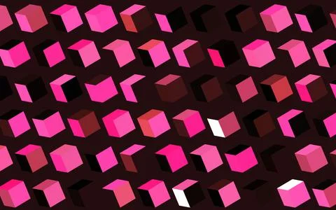 Dark Pink vector background with rectangles. Illustrazione stock