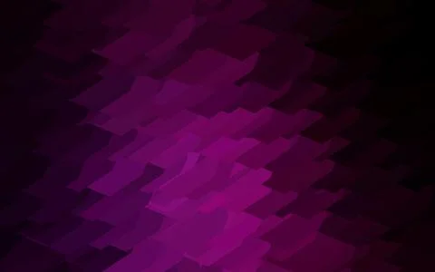 Dark Pink vector background with set of hexagons. Stock Illustration