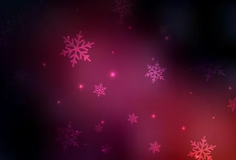 Dark Pink vector background in Xmas style. Stock Illustration