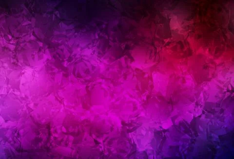 Dark Pink vector doodle pattern with roses, flowers. Stock Illustration