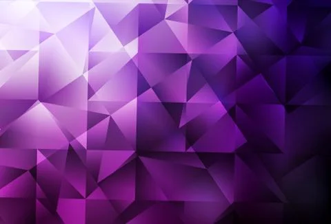 Dark Pink vector gradient triangles template. Illustrazione stock