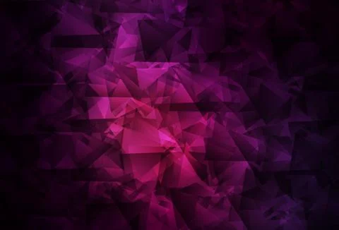 Dark Pink vector gradient triangles pattern. イラスト素材