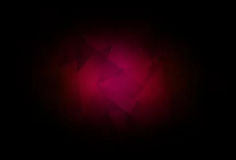 Dark Pink vector gradient triangles pattern. Illustrazione stock