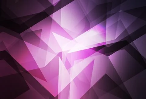 Dark Pink vector gradient triangles pattern. Stock Illustration