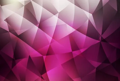 Dark Pink vector gradient triangles pattern. Stock Illustration