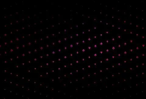 Dark Pink vector layout with elements of cards. Illustrazione stock