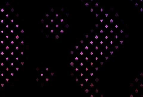 Dark pink vector layout with elements of cards. Illustrazione stock