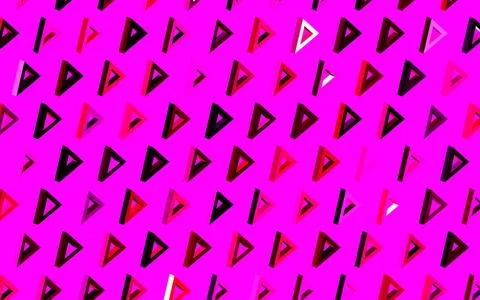 Dark Pink vector layout with lines, triangles. Stock Illustration
