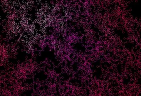 Dark Pink vector pattern with artificial intelligence network. イラスト素材
