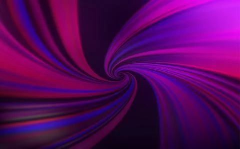 Dark Pink vector pattern with bent lines. Illustrazione stock