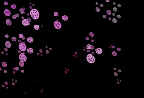 Dark Pink vector pattern with bubble shapes. Stockillustratie