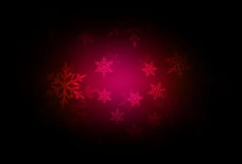 Dark Pink vector pattern in Christmas style. 스톡 일러스트