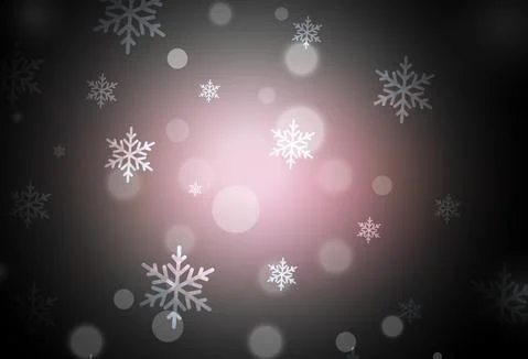 Dark Pink vector pattern in Christmas style. Illustrazione stock