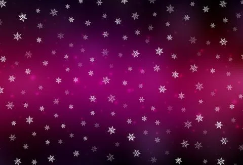 Dark Pink vector pattern in Christmas style. Stock Illustration