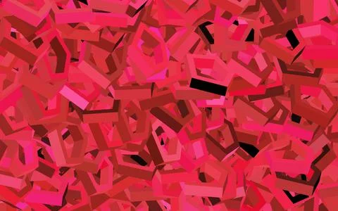 Dark Pink vector pattern with colorful hexagons. Stock Illustration
