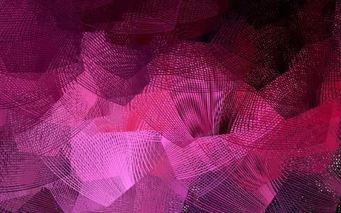 Dark Pink vector pattern with curved lines. Stock Illustration