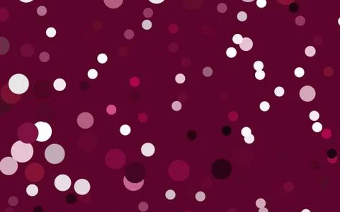 Dark Pink vector pattern of geometric circle shapes. Stock Illustration