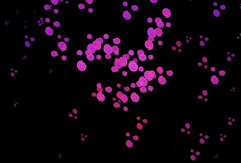 Dark Pink vector pattern with lamp shapes. 스톡 일러스트