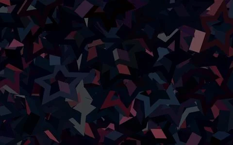 Dark Pink vector pattern with polygonal style. 스톡 일러스트