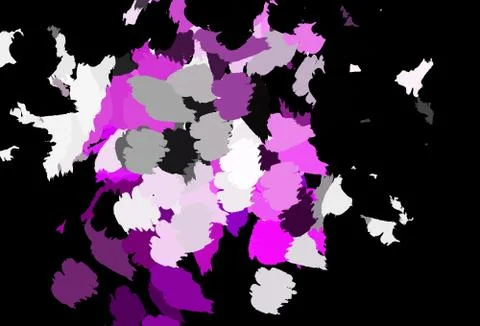 Dark Pink vector pattern with random forms. Stock Illustration
