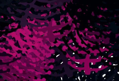 Dark Pink vector pattern with random forms. Illustrazione stock
