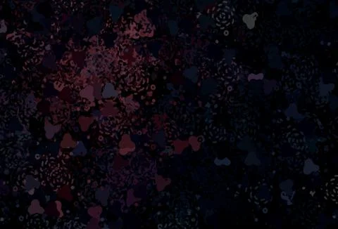 Dark Pink vector pattern with random forms. 库存插图