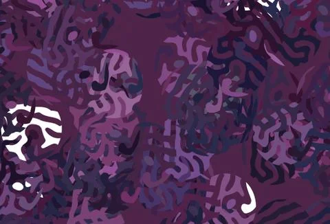 Dark Pink vector pattern with random forms. イラスト素材